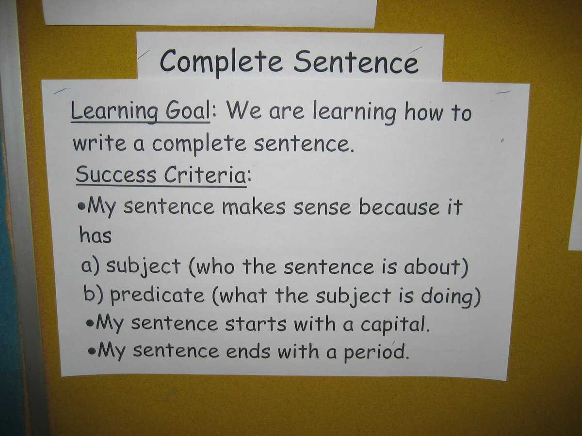 Examples of Goals For My Child At School?